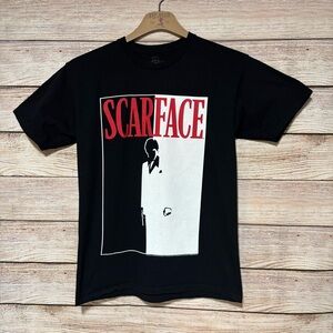 Scarface Graphic Tee - Black with Red & White Print